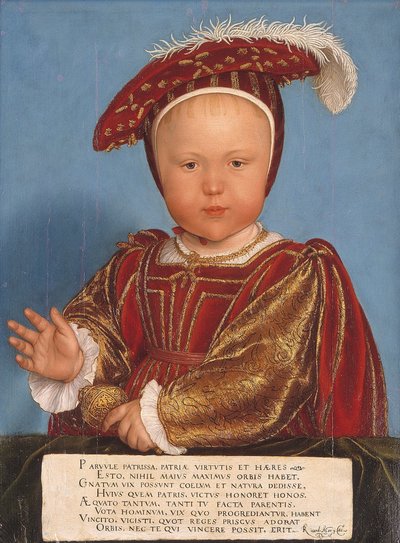 Edward, Prince of Wales, later King Edward VI by Hans Holbein der Jüngere